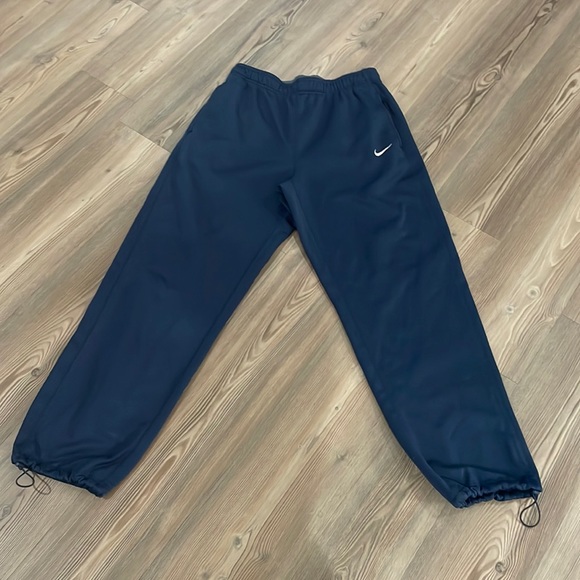 Nike Pants Vintage Nike Nylon Track Pants 0s Blue Swoosh Men Size